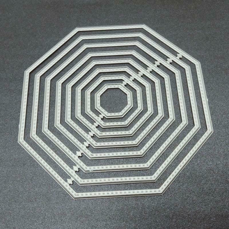 Octagon Metal Cutting Dies Stencil DIY Scrapbooking Album Paper Card Template