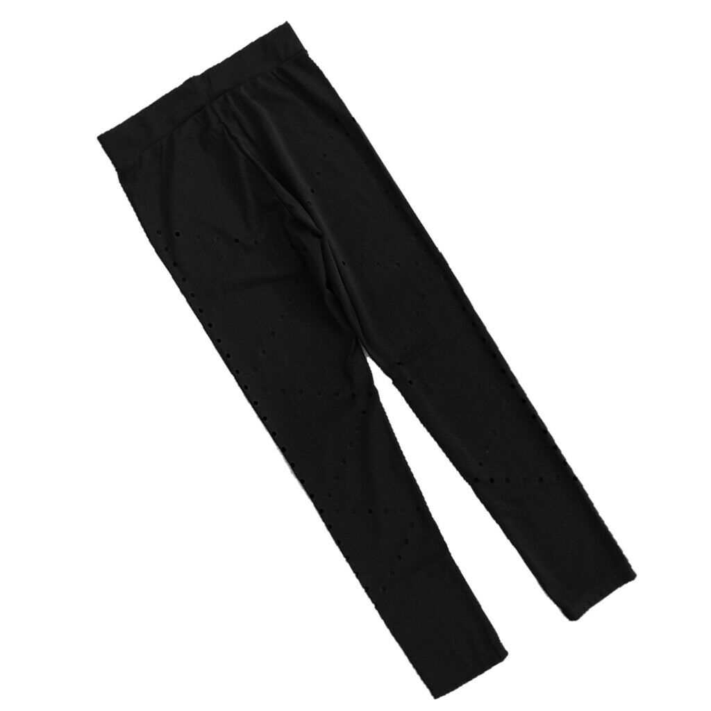 Hollow out Black Women Yoga Gym Leggings Compression Stretch Sports Pants M