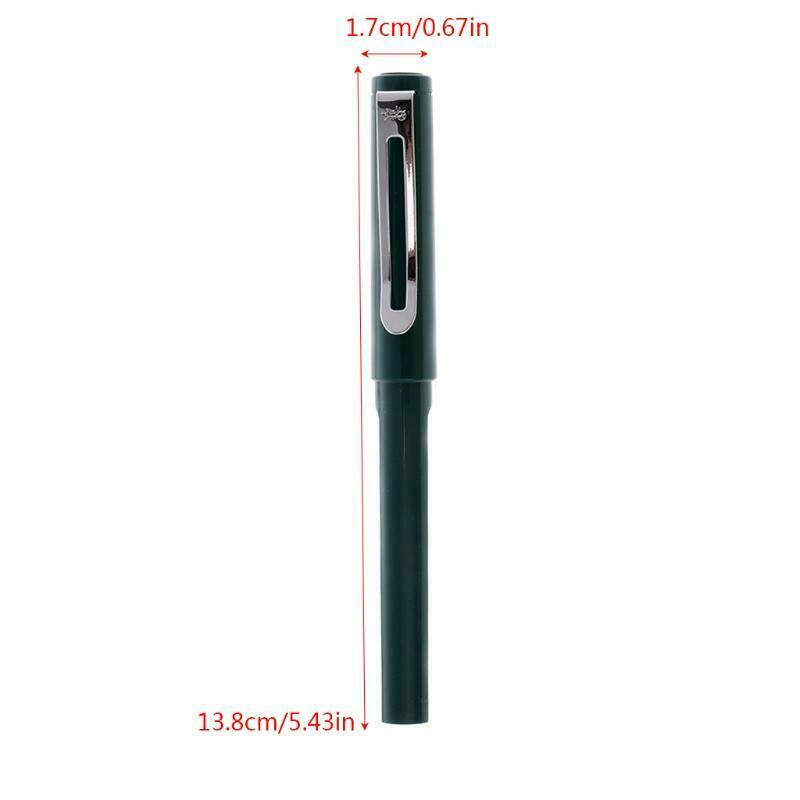 Palladium Trim Green Fountain Pen Fine Nib Smooth Writing Ink Best Present