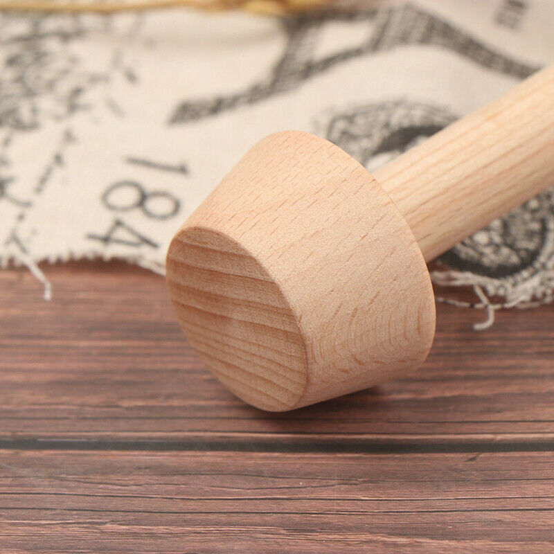 Wooden Pastry Pusher Egg Tart Double Side Tamper Pastry Pusher Eggtart Mo.l8