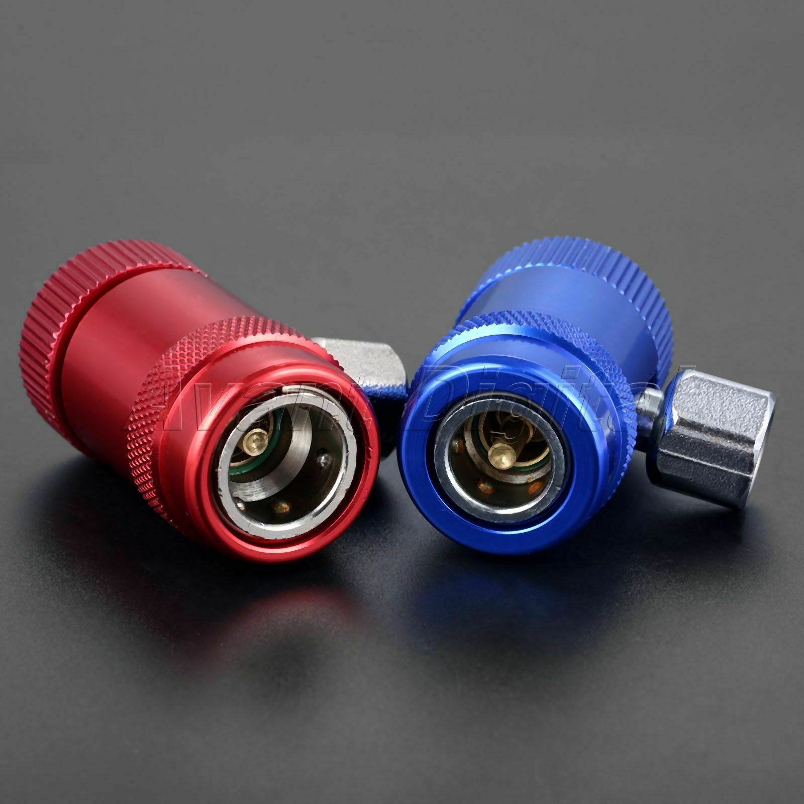 Pair  Quick Coupler High Low Side R1234YF A/C Air Conditioning Connector Adapter