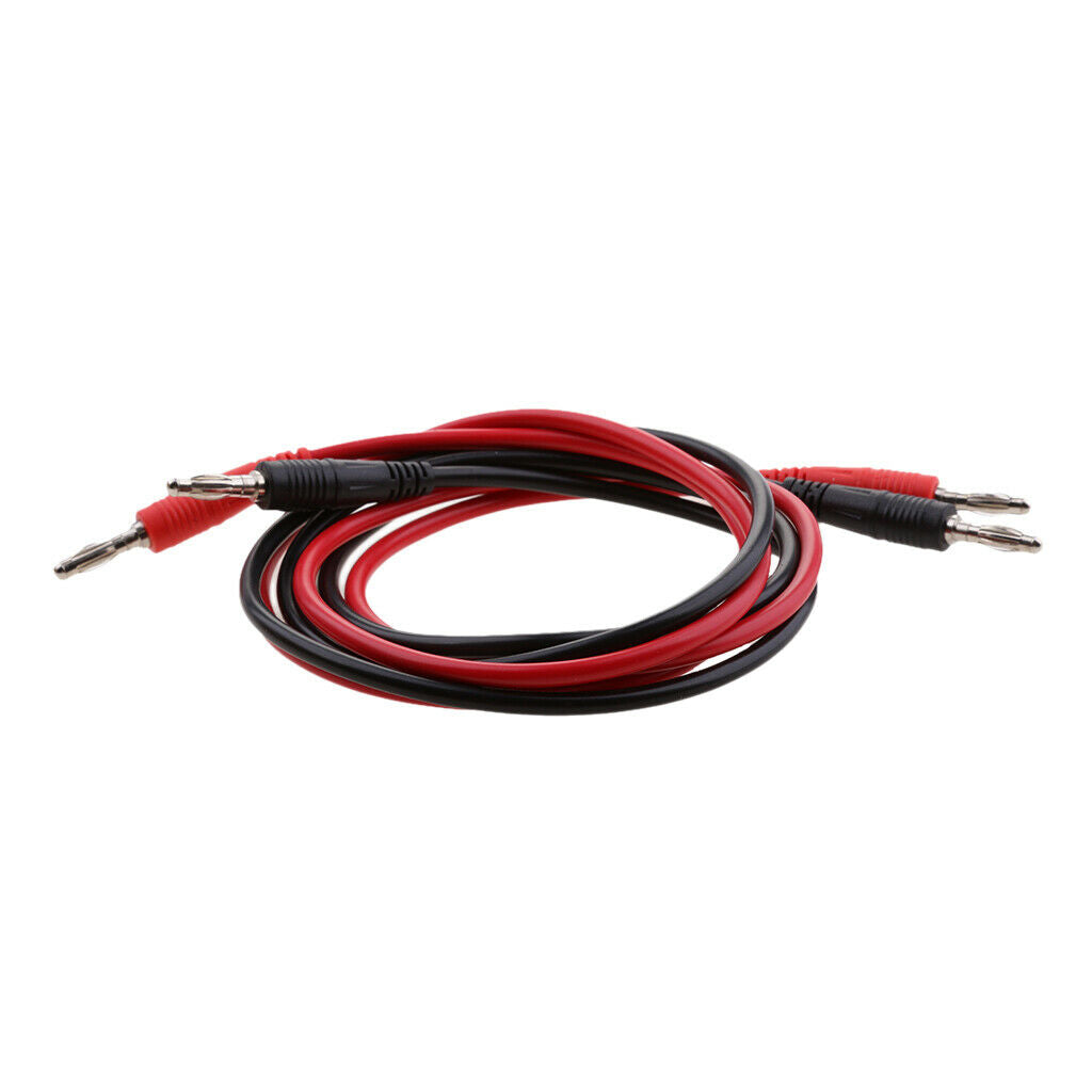2 X 4mm Silicone Banana Plug Cables
