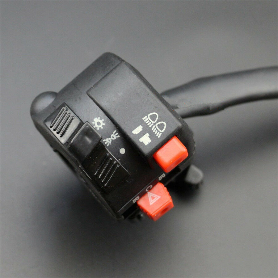 22mm 7/8"Motorcycle Handlebar Start Stop Headlight Hi/Low Throttle ON-Off Switch