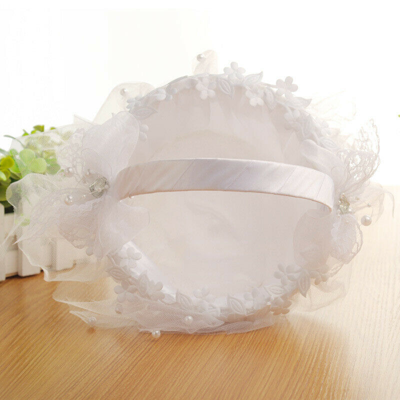 Wedding Flower Baskets Lace Diamonds WeddingCreative Wedding Bridal Hand Bask TL