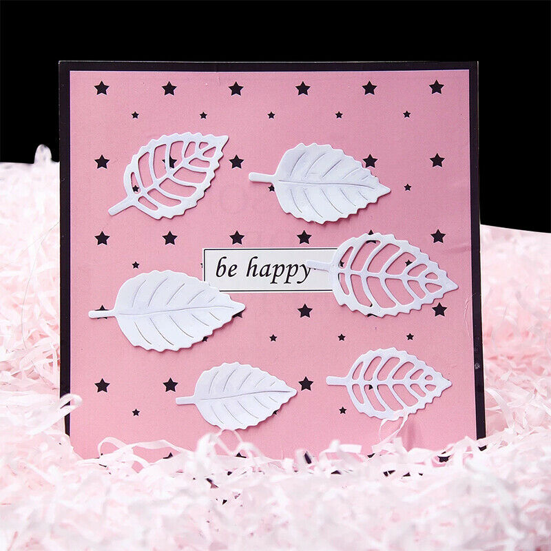 6 PCS carbon steel cutting die leaves die cut scrapbooking album marking .l8