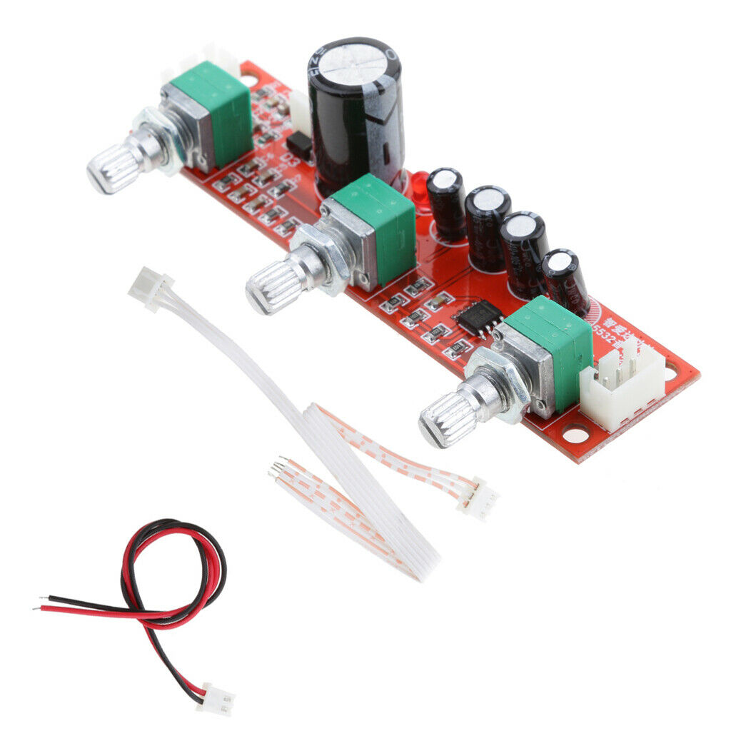 2 Pieces Amplifier Board, HiFi Amplifier NE5532 Preamplifier Volume Tone Control