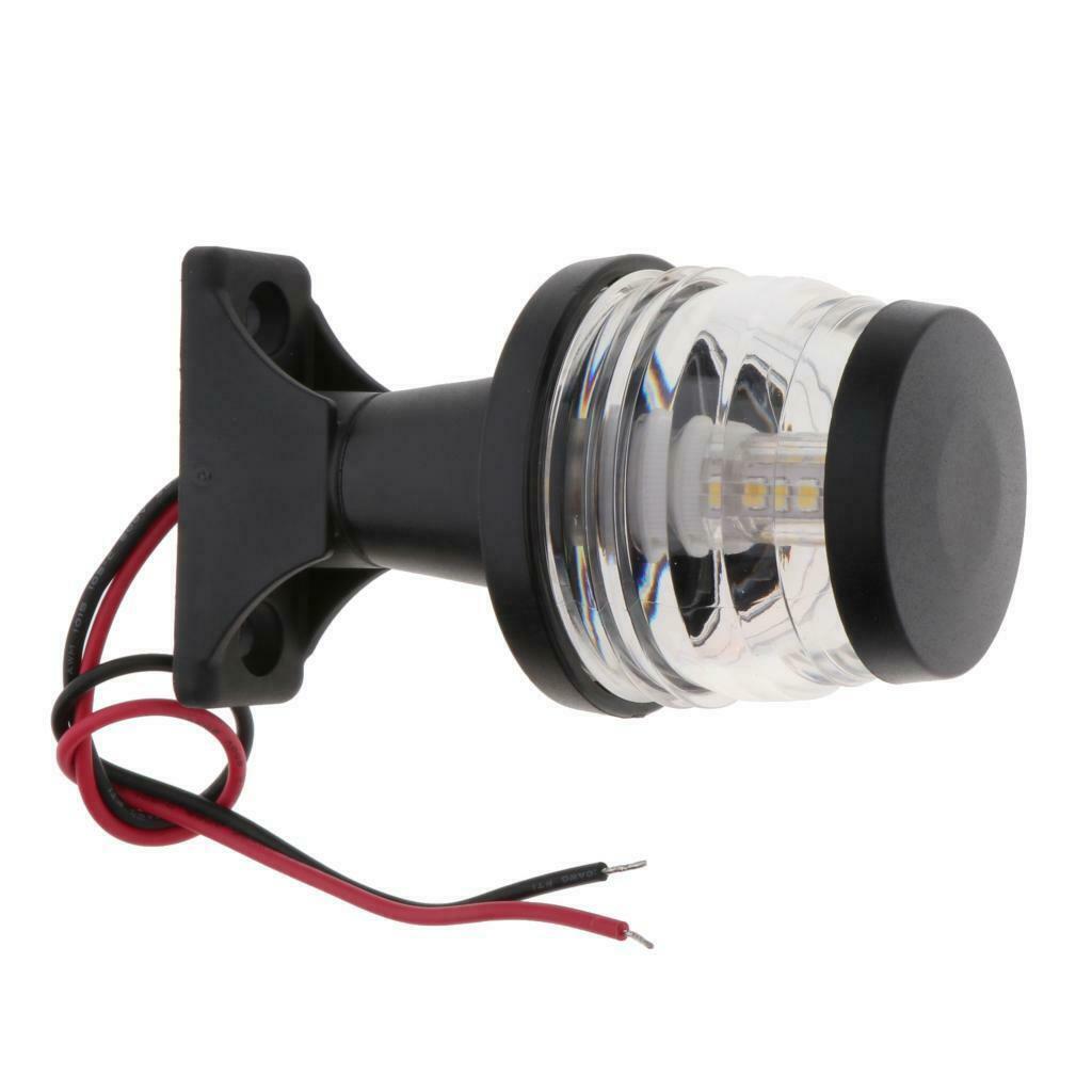 12-24V LED Navigation Anchor Light White 360Â° Boat Marine Strobe Light All