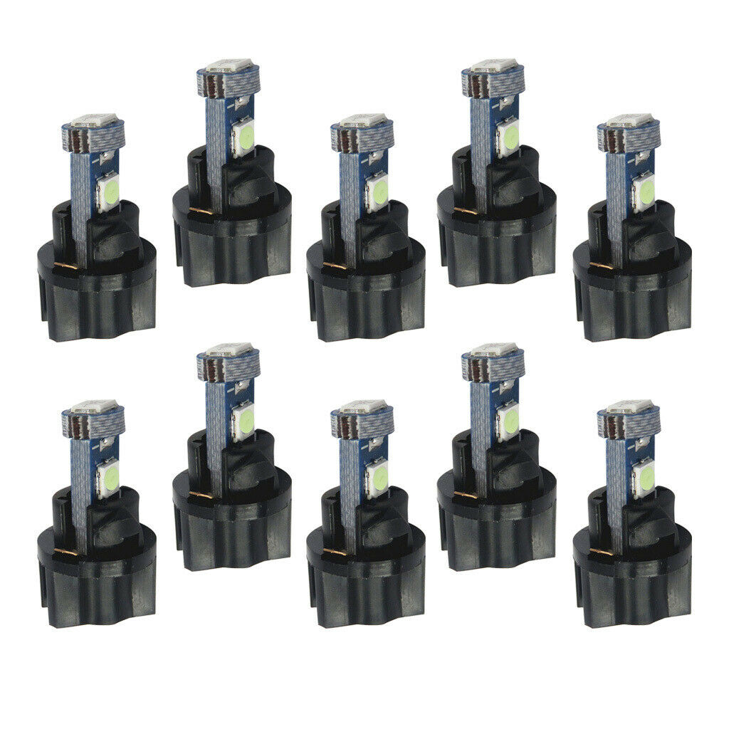 20 Pcs Car T5 3030 Instrument Panel LED Light Twist Socket Ice Blue, White