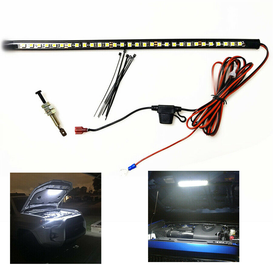 36cm Car Engine Bay Under Hood LED Lights Strip Service Lamp w/Automatic Switch