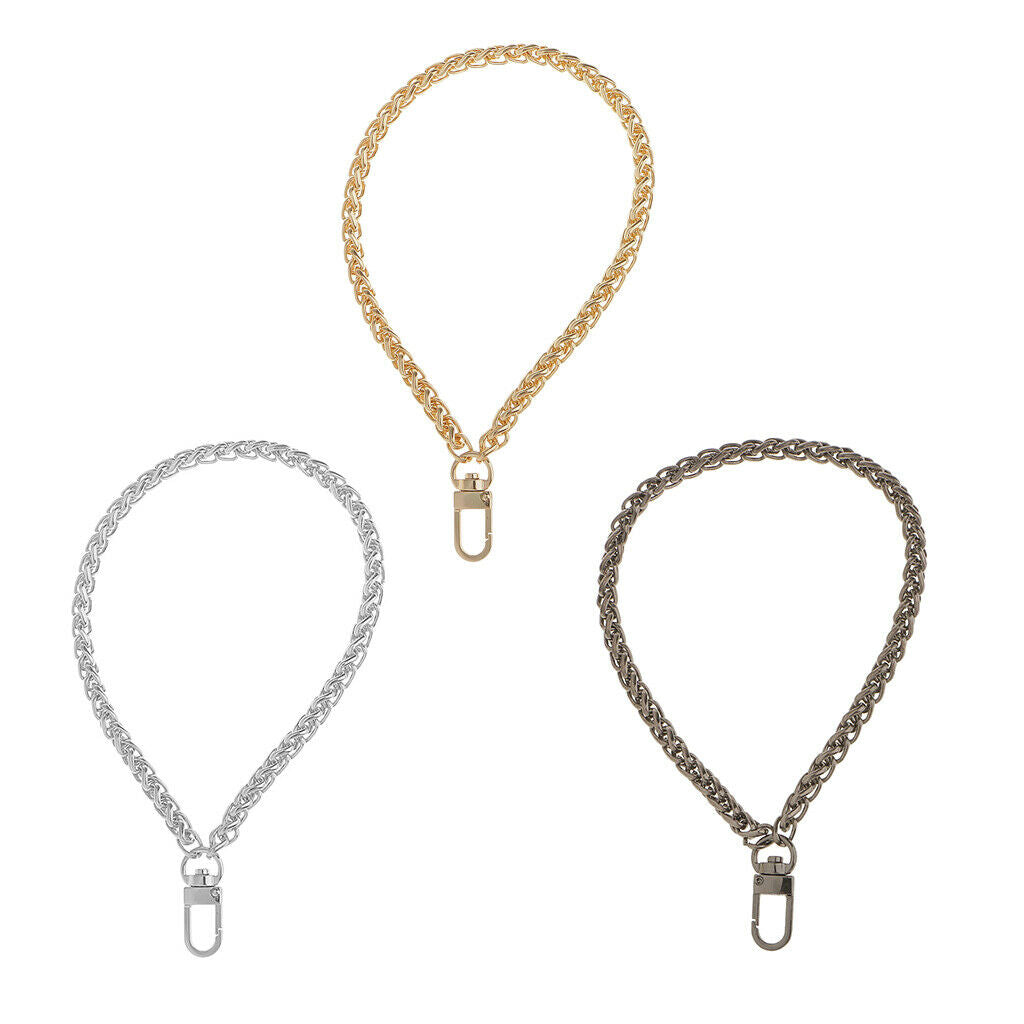 2 Pieces 20cm Bag Chain Replacement for Handbag Bag Accessories Golden