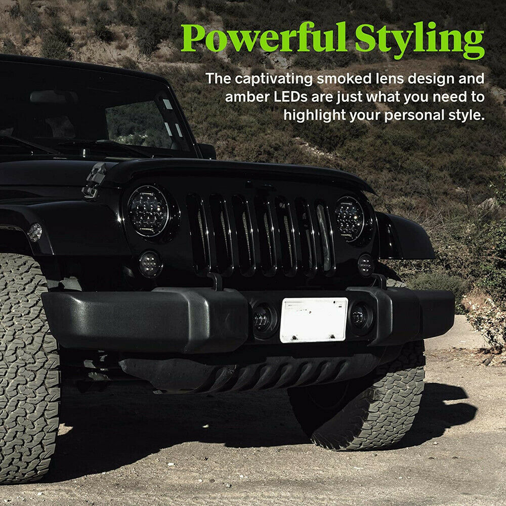 For Jeep Wrangler JK/Unlimited LED Turn Signal Side Marker Light Replacement Kit