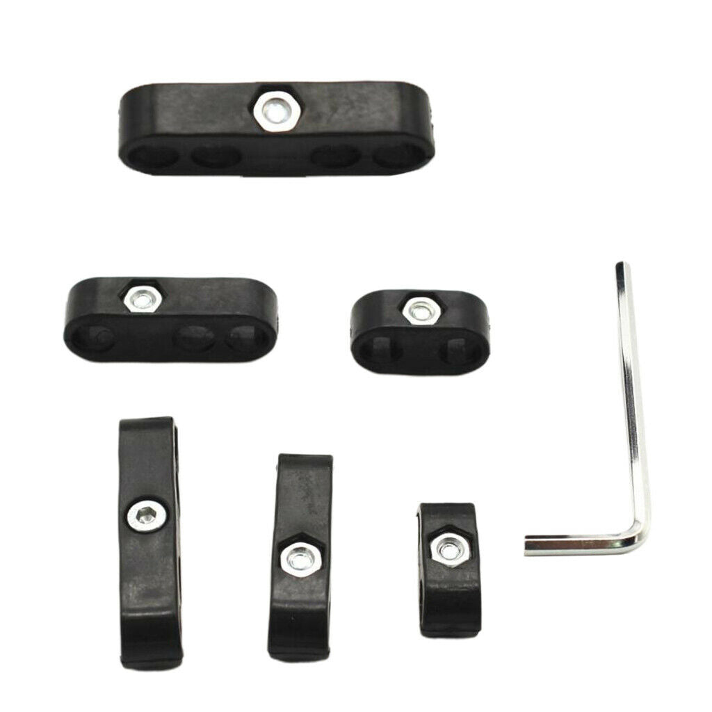 6x New Black Spark Plug Wire Cable Cord Separators Set For Chevy Ford Mopar