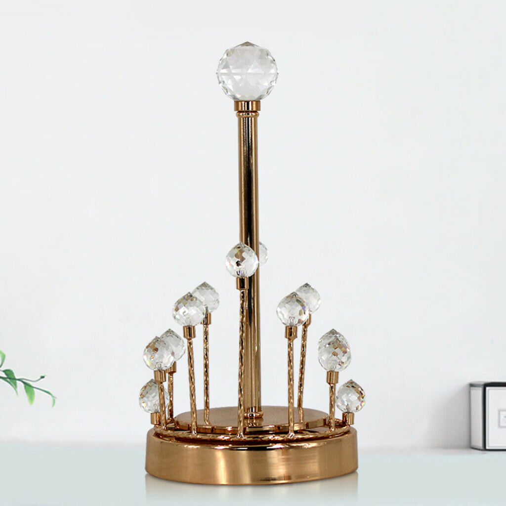 Deluxe Paper Towel Holder Decorative Towel Roll Stand Table Napkins Rack