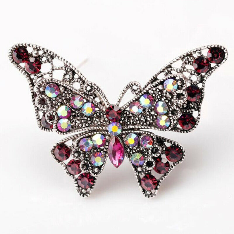 Crystal Brooch Pins Dragonfly Butterfly Brooches Jewelry Wedding Party Gi.l8