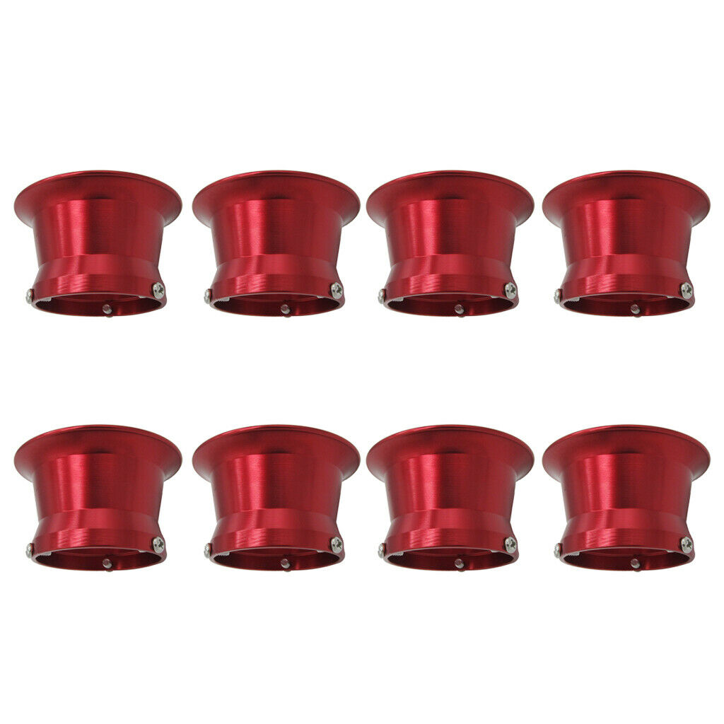 8pcs 50mm Air Filter Interface Cup for 24/26/28/30mm Motorcycle Carb Red