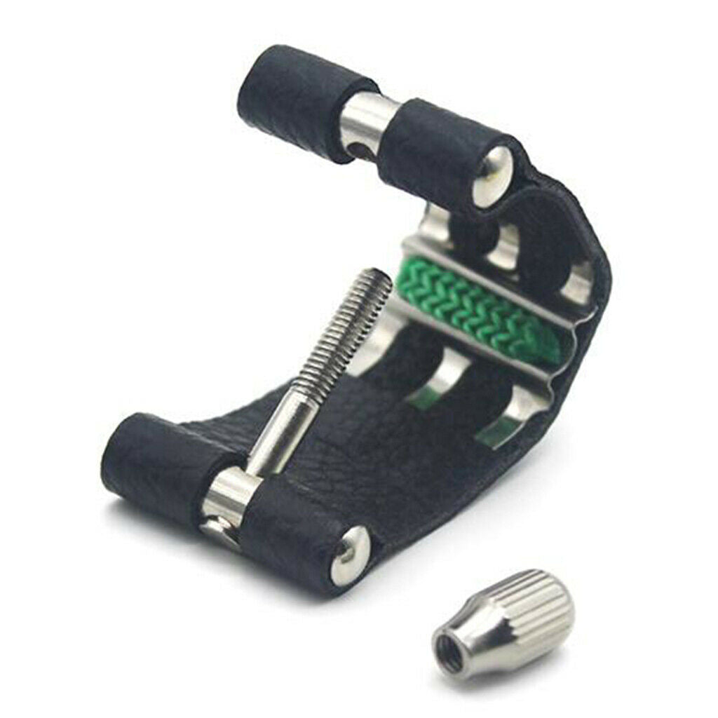 Sax Mouthpiece Ligature Closure Made of Synthetic Leather for Soprano Saxophone