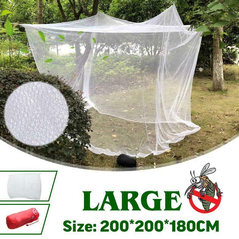 200*200*180cm Mosquito Net White Camping Indoor Outdoor Insect Net Tent Storage