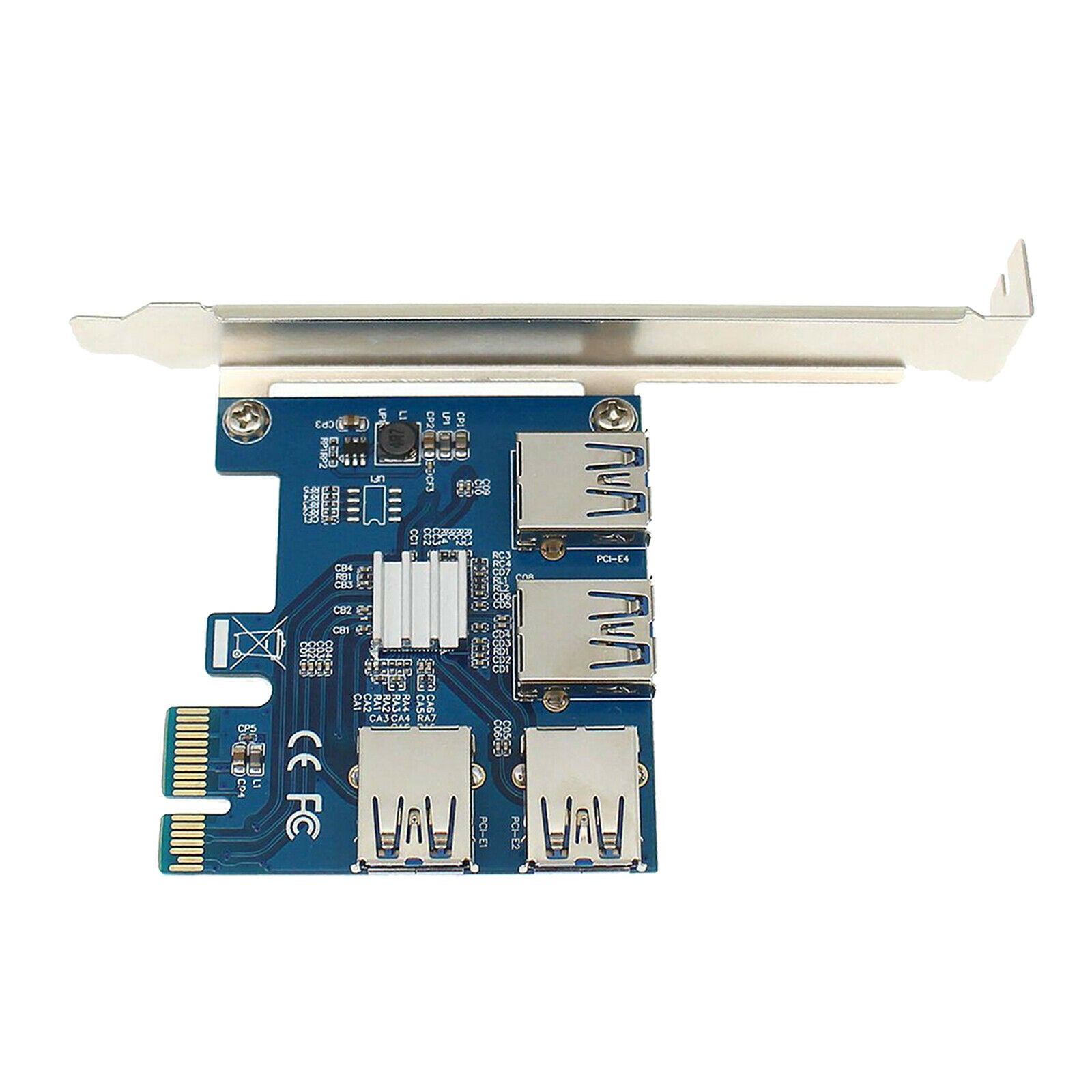 PCIe 1 to 4 PCI-Express PCI Express PCI E 16X Slots Riser Card PCI-E 1X to