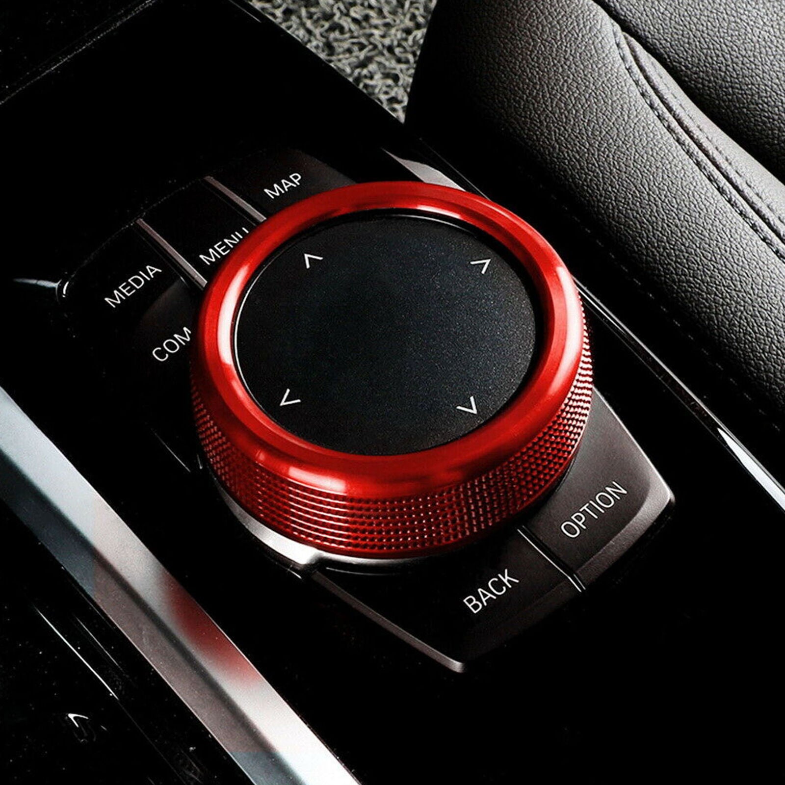 1x For BMW 1 2 3 4 5 6 7 XSeries Knob Cover Ring 7 Buttons Multimedia Controller