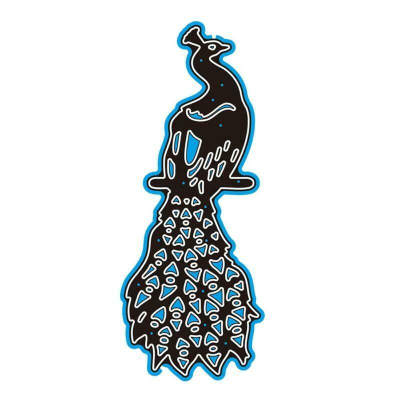 Peacock Metal Cutting Dies Stencil Scrapbooking DIY Album Stamp Paper Embossing