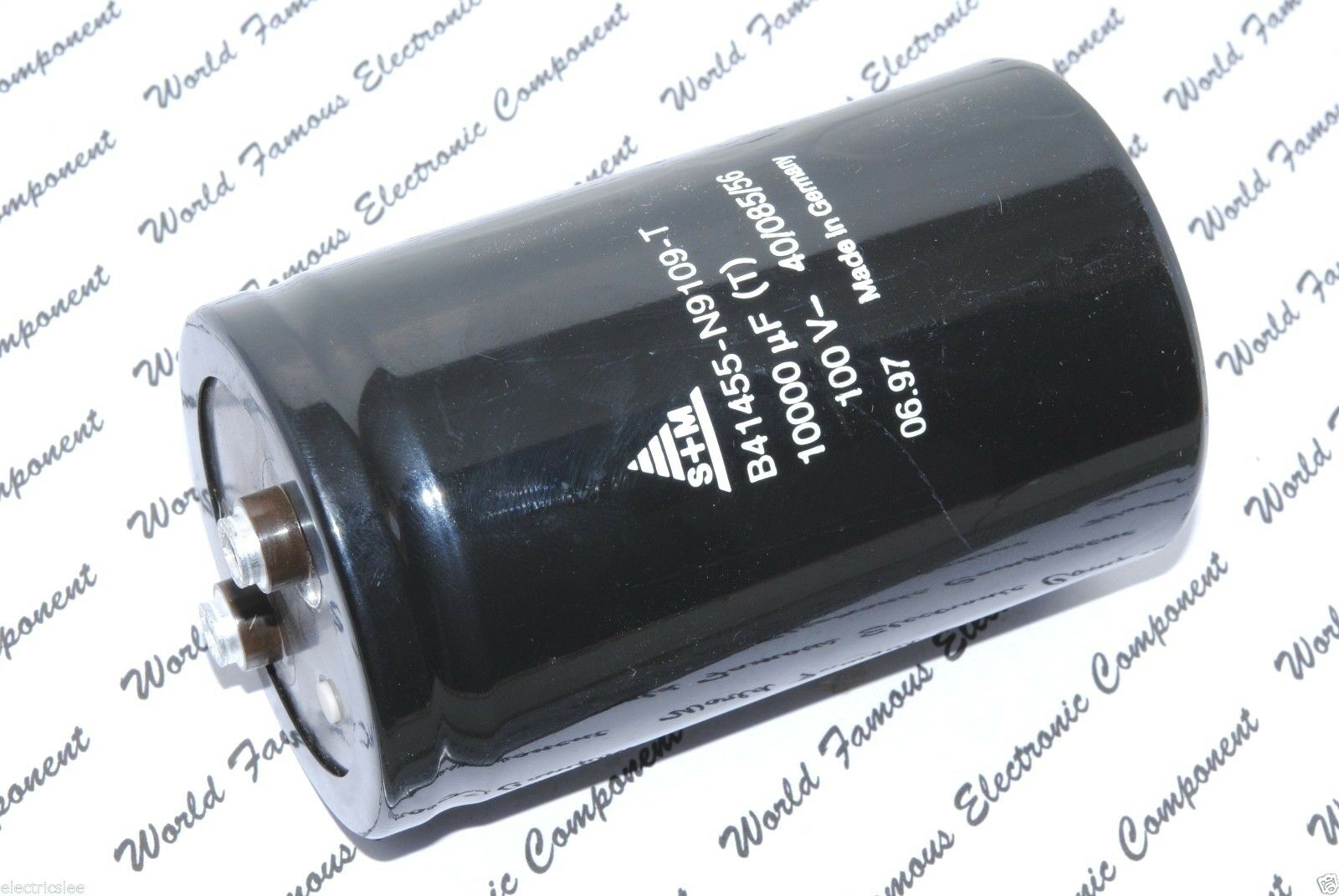 1pcs - SIEMENS 10000uF (10000µF) 100V Screw Terminal Capacitor B41455-N9109-T