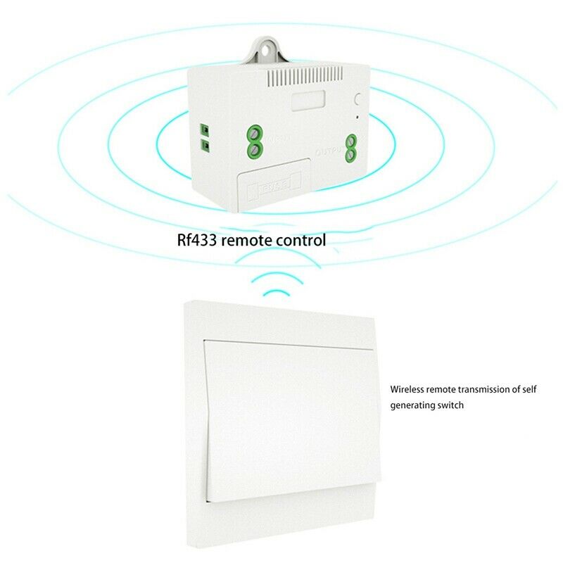 Wireless Self-Powered Switch Push Button Remote Control 1 Gang 1 Way WaterprO1W4