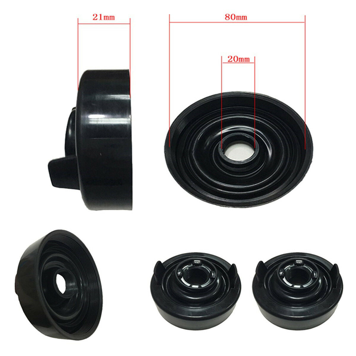 Car Headlight HID Xenon Lamp Installation Dust Cover Retrofit Soft Rubber Cap