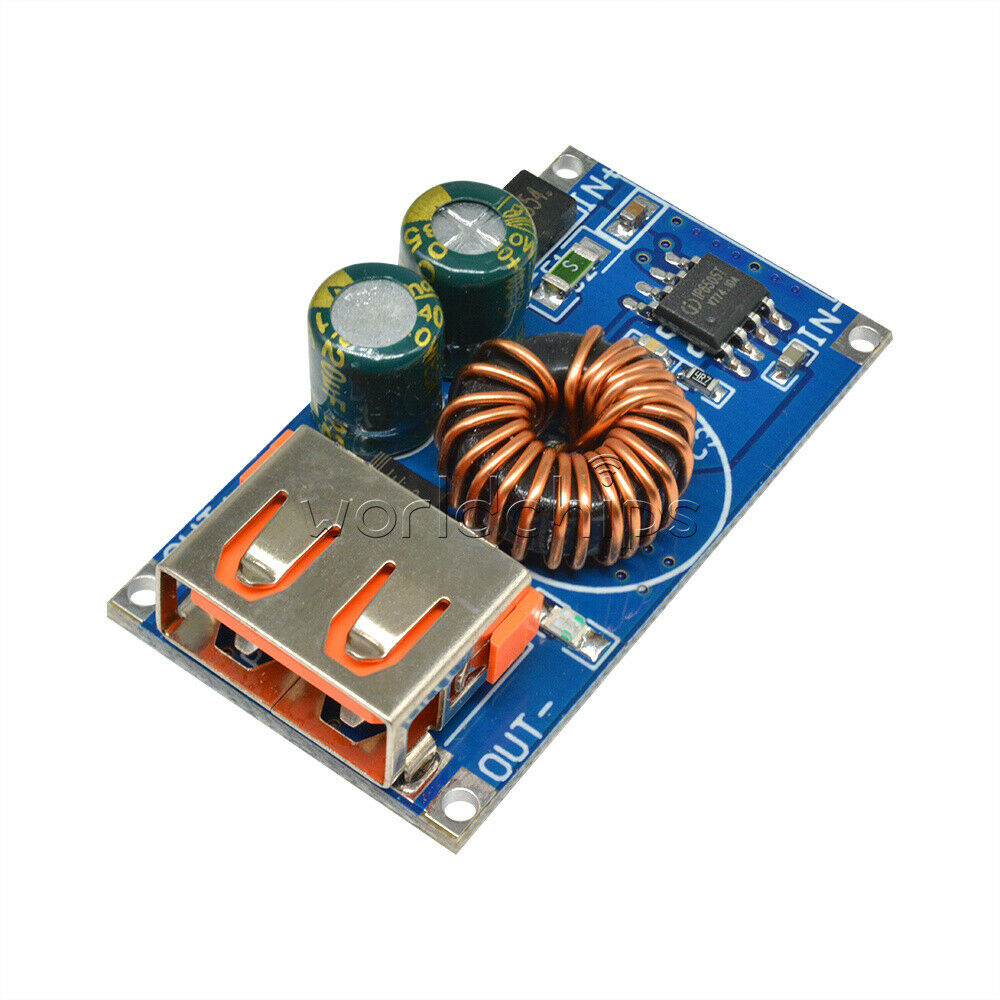 DC 6V -32V QC2.0 QC3.0 USB Fast Charging Buck Power Step Down Converter Module