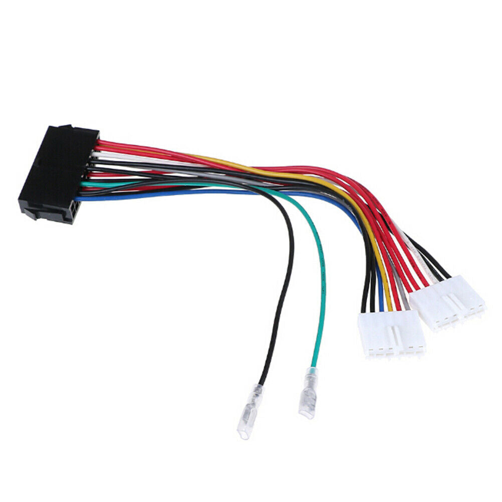 20P ATX To 2 Port 6Pin AT PSU Converter Power Cable For Computer 286 386 .l8