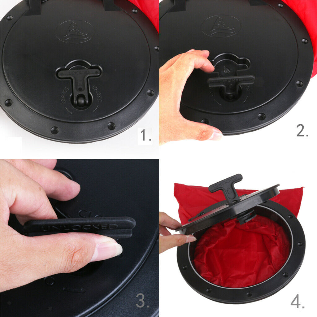 Round, Non-slip 8 Inch Inspection Hatch For Boats, Access Hatch And Lid