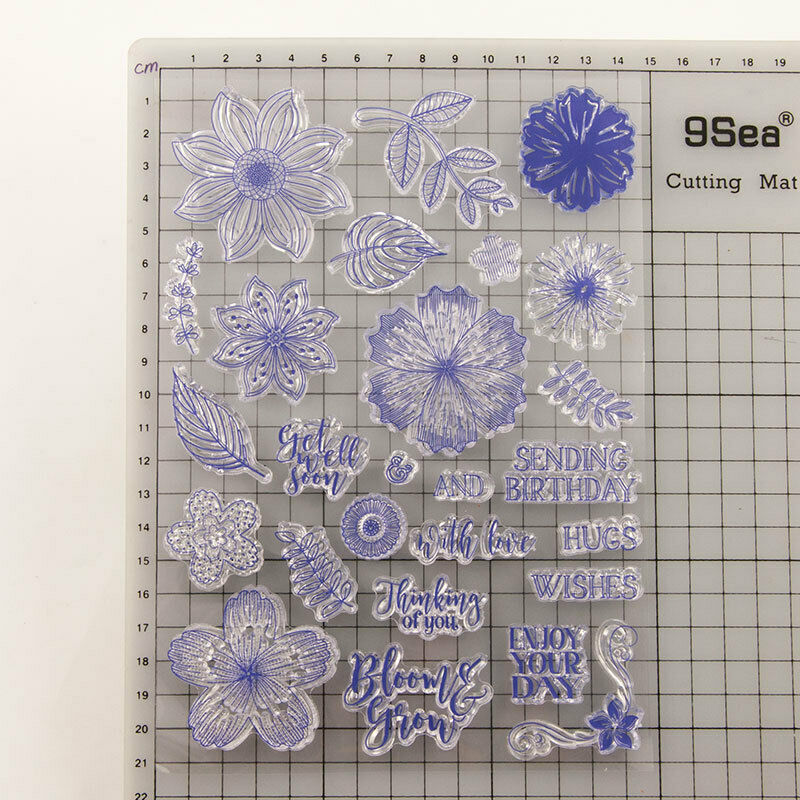 Flower Silicone Clear Rubber Stamps Seal Scrapbooking Embossing Album Decor DIY