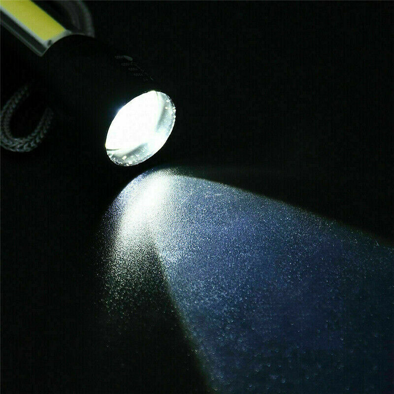 T6 COB Zoomable Torch Light Lamp with 50000LM LED Flashlight USB Rechargeable