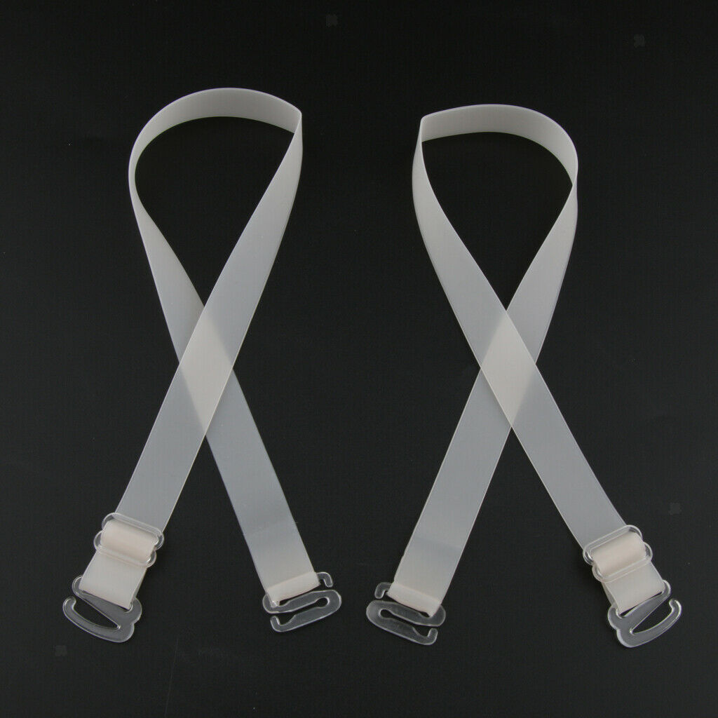 15Pairs Womens Adjustable Elastic Replacement Bra Shoulder Straps Metal Hook