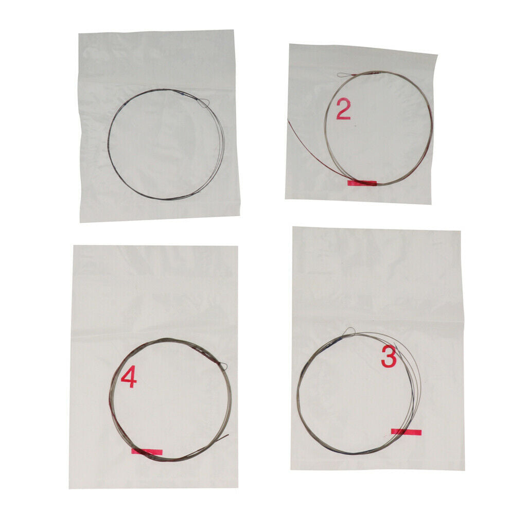 Finest DIY set of 4 alloy pipa Chinese lute interchangeable strings