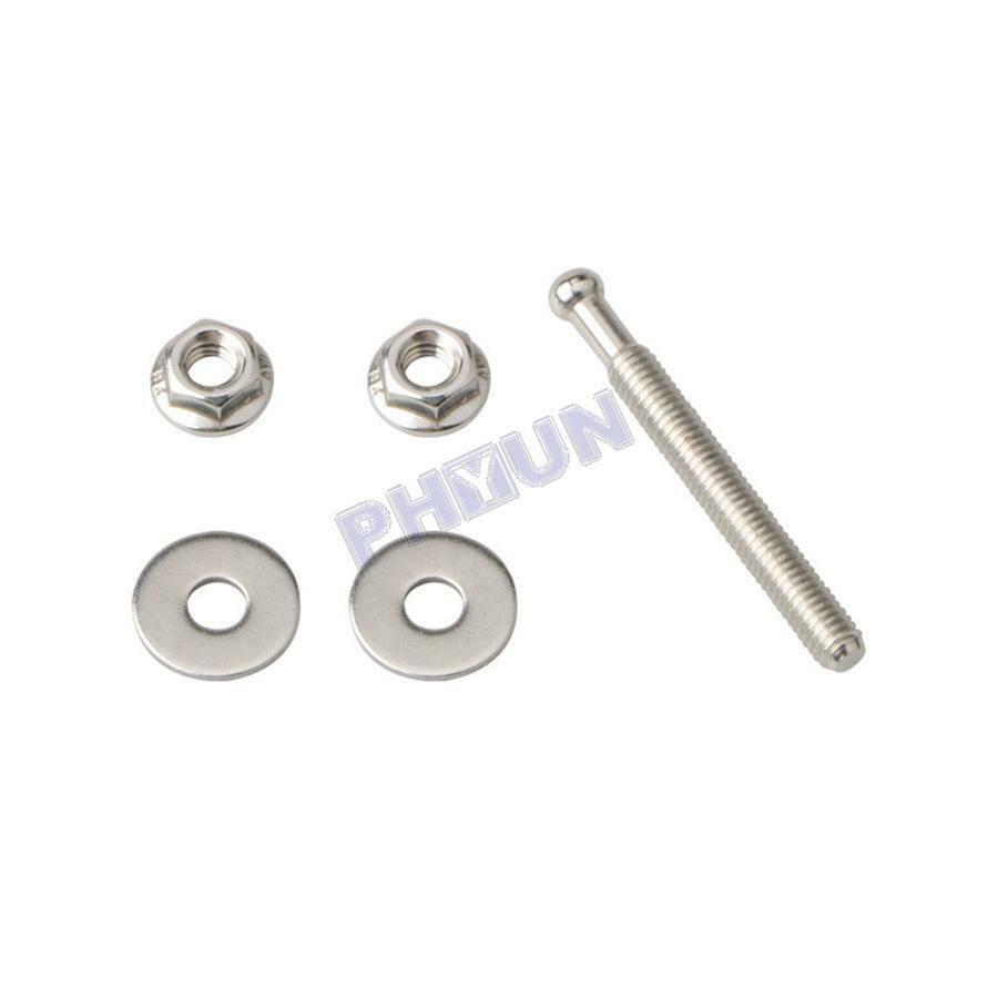 4x Black Push Button Car Hood Quick Release Pins Bonnet Lock Clip Bumper Latch