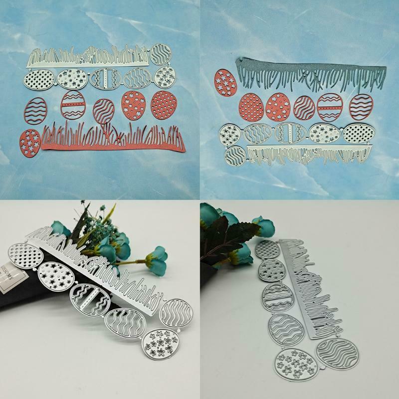 Grass Eggs Metal Cutting Dies Stencil DIY Scrapbooking Album Paper Card Template