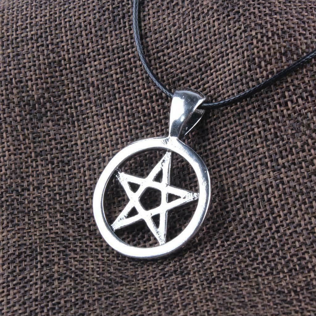 Mysterious Talisman Viking Odin's Pentagram Charms Pendant Rune Necklace