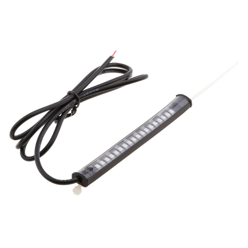 Motorcycle LED 39-41mm Fork Turn Signal Indicator & DRL Strip Light Smoked