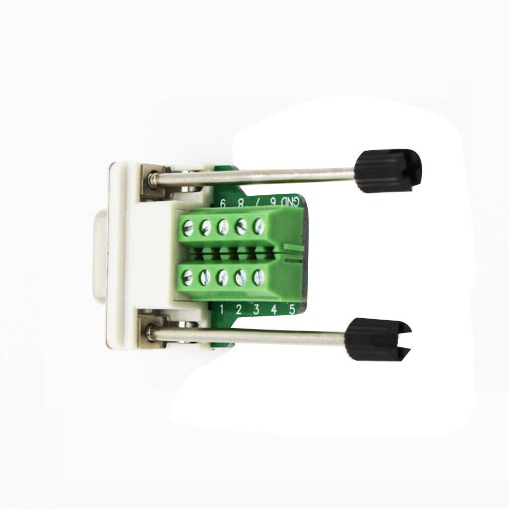 9Pin Female DB9 Nut Type Breakout Terminals Board Connector DIY Plugs