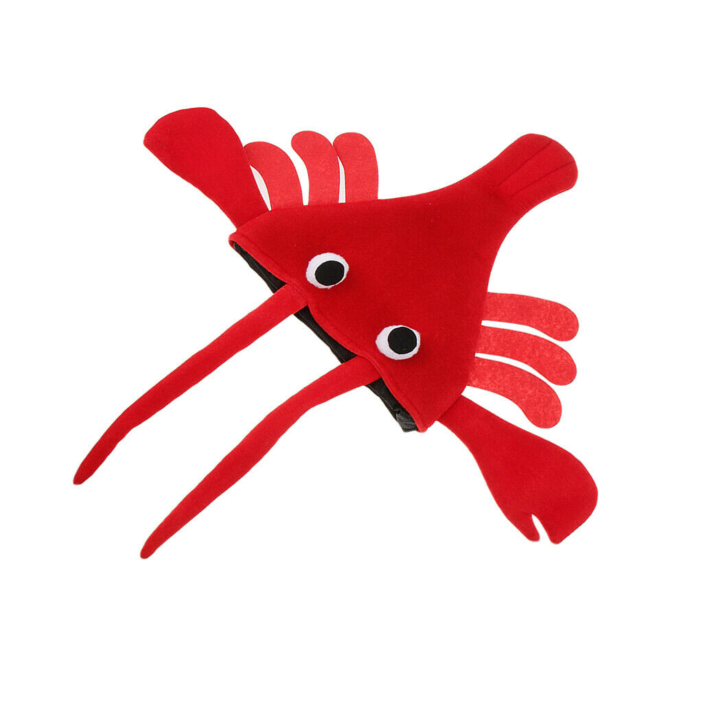 Funny Red Plush Halloween Cartoon  Animal Hat Adults Teens Party Festive