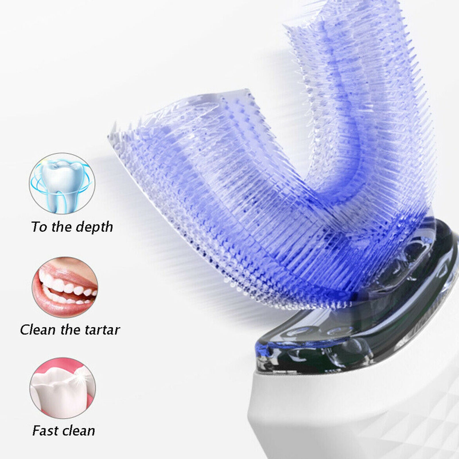 360Â° Automatic Wireless Electric Sonic Toothbrush Teeth Brush Upgrade Whitening