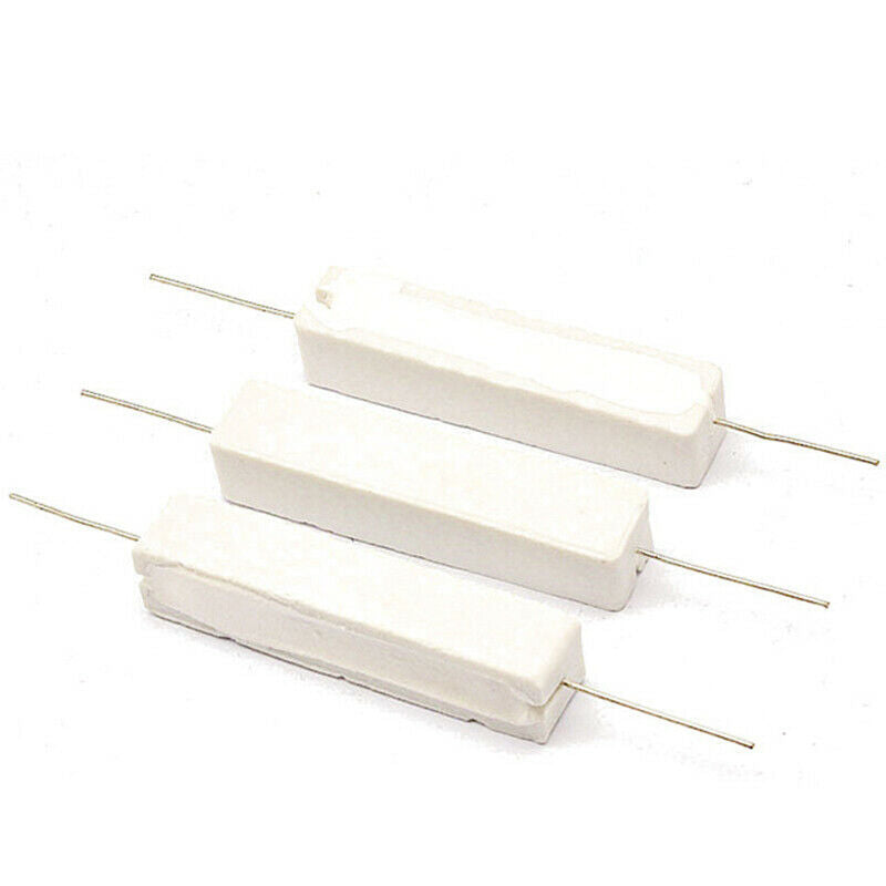 Map 5W 0.2 Ohm Power Resistor Ceramic Cement Resistor Axial Lead 15 Pcs White G4
