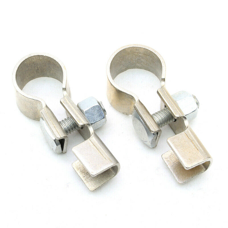 Pair Car Trucks Battery Copper Terminal Clamp Clip Connector Negative Positive