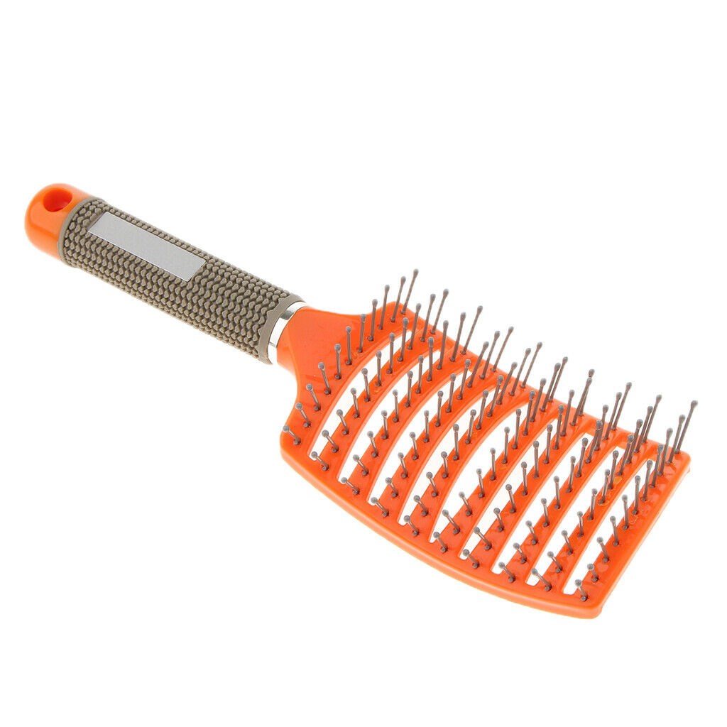 3pcs Curved Vented Styling Hair Brush, Detangling Long Thick Curly Hair Massage