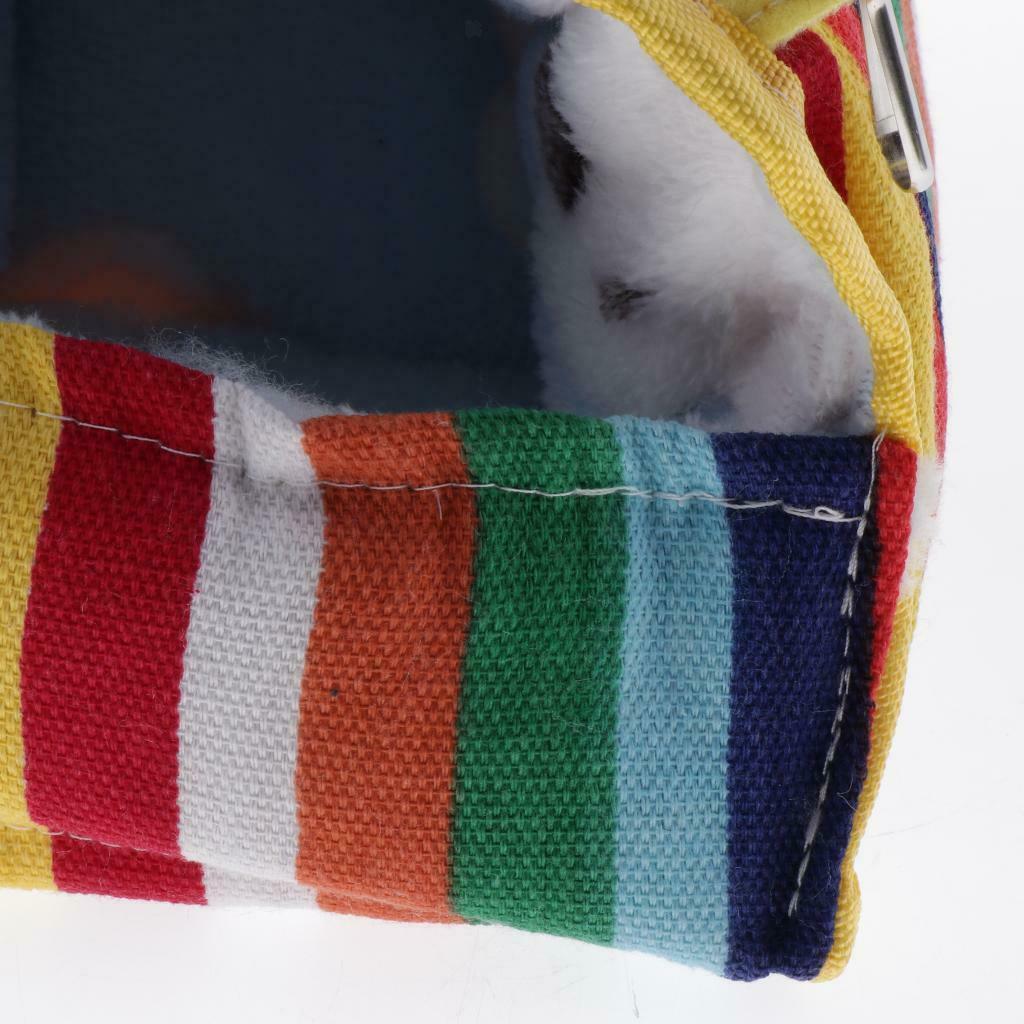 Set of 2 Cloth Hamster Sleeping Nest Warm Cage Ribbon Pattern Indoor Outdoor