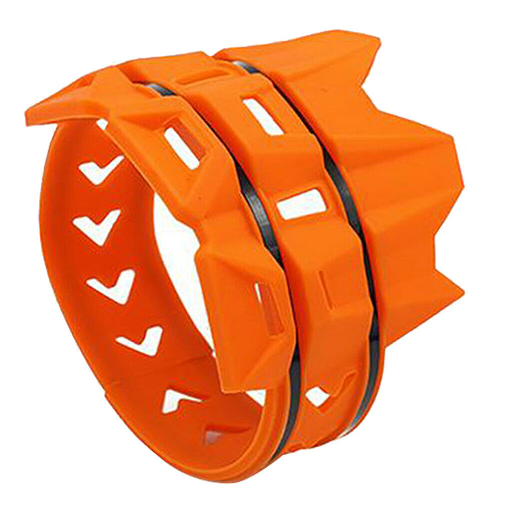 Universal Motorcycle Exhaust Muffler Pipe Protector Heat  Cover, Orange