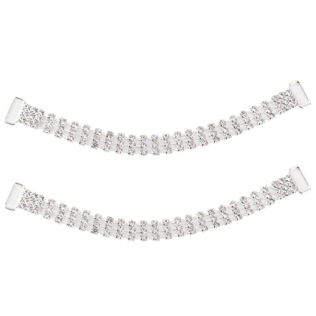 3-Row Design Rhinestone Crystal Bikini Connectors Buckles for Swimwear DIY