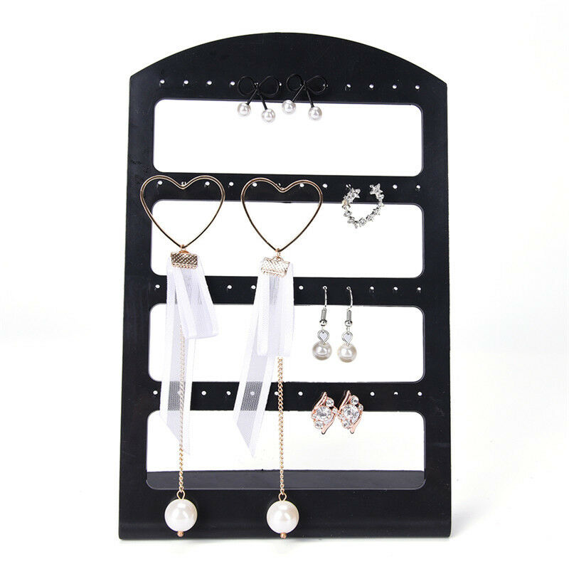 48 Holes Earrings Jewelry Plastic Display Rack Stand Organizer Holde.l8