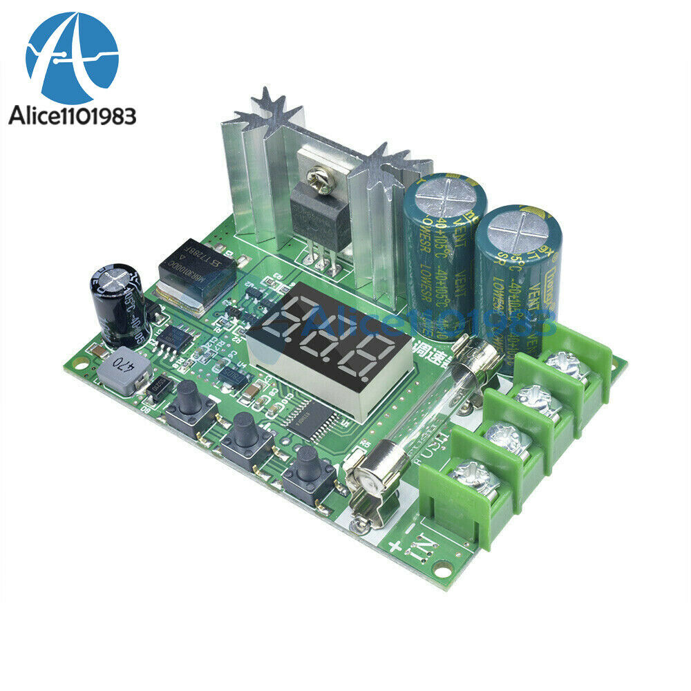 Digital Display PWM Motor Speed Controller 600W 10A Governor Regulator DC 12-60V