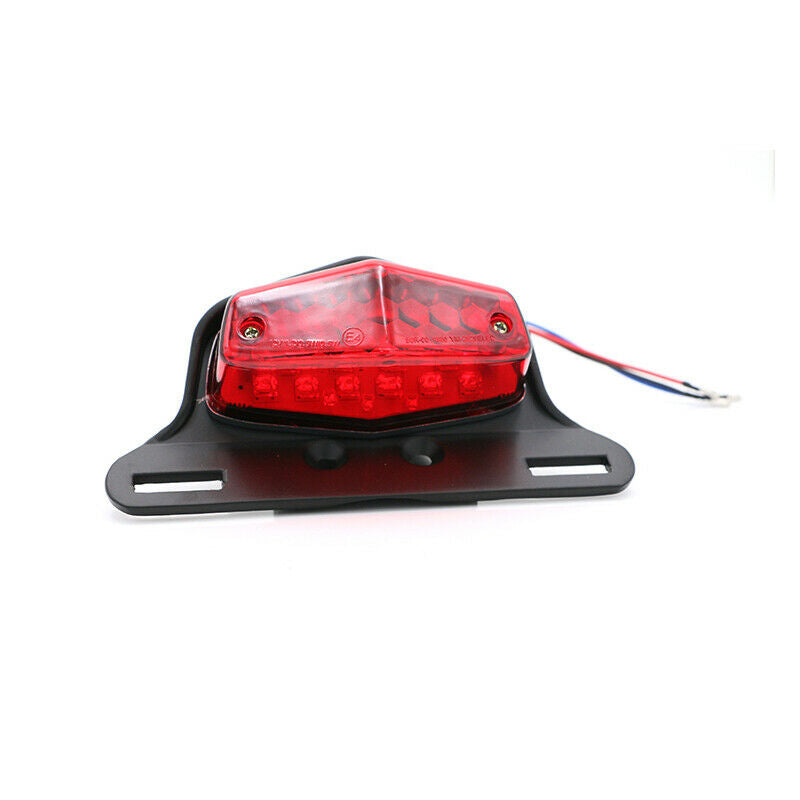 12V LED Motorcycle Turn Signal Tail Light Fender Edge Brake License Plate Lamp